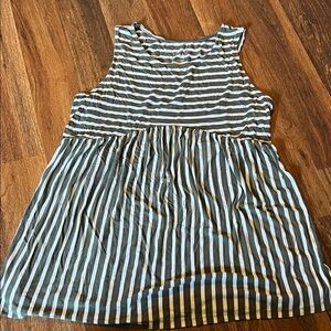 Isabel Maternity by Ingrid & Isabel Olive Green and White Striped Tank